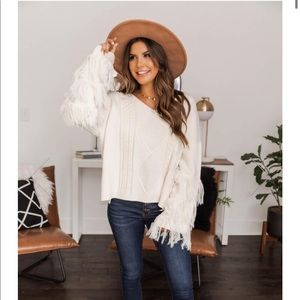 Fringe sweater
